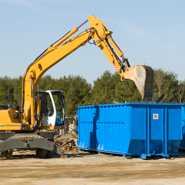 what happens if the residential dumpster is damaged or stolen during rental in Franklin County